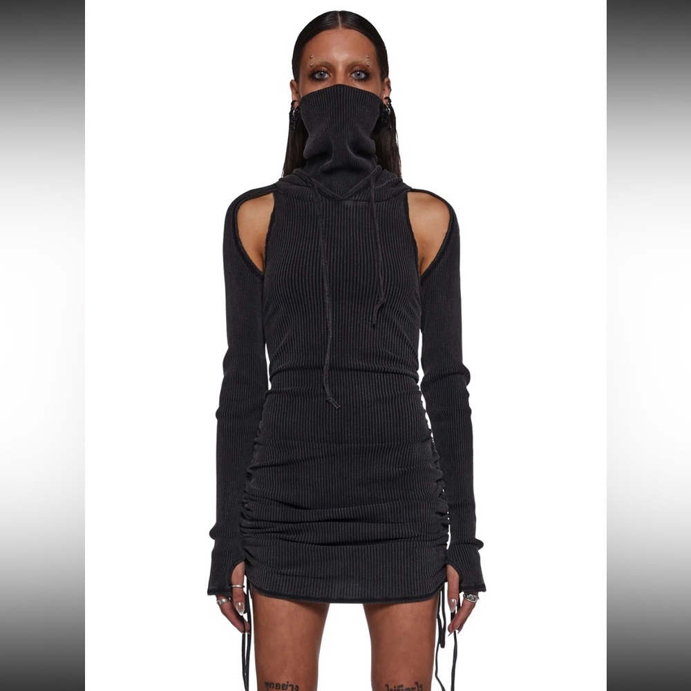 NWT Darker Wavs Replay Ruched Mini Dress - Dolls Kill